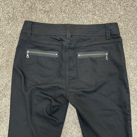 Chico's Womens Slim Capri Jeans Size 0 (S) Black Platinum Denim Ultimate Fit GUC - Picture 8 of 16